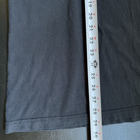 Doc & Amelia Tee Shirt Mens Large Black Embroidered X Logo Basic Cotton Top - Picture 8 of 9